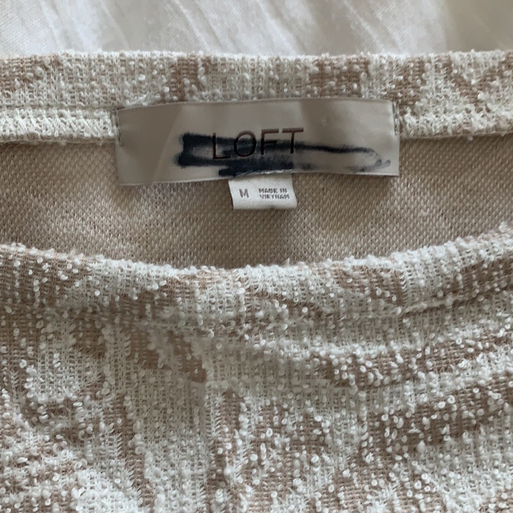 LOFT Tropical Palm Textured Boucle Cami Tank Top - Picture 8 of 11